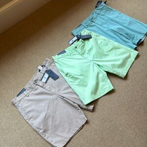 Brand new with tags.  Three pairs of Vineyard vines 9” breaker shorts 32” waist